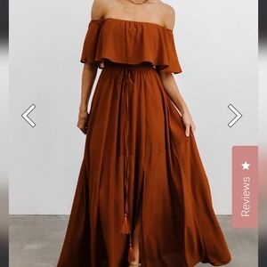Baltic Born off shoulder maxi dress